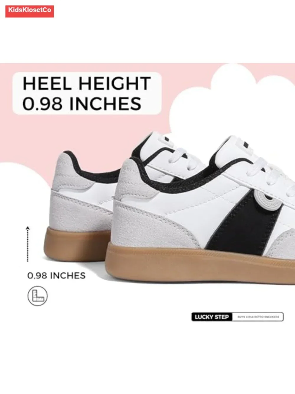 Boys Girls Retro Sneakers Casual Fashion Low Top Lace-Up School Classic